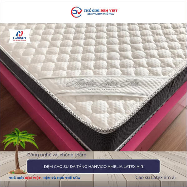 Đệm cao su đa tầng Hanvico Amelia Latex Air 1